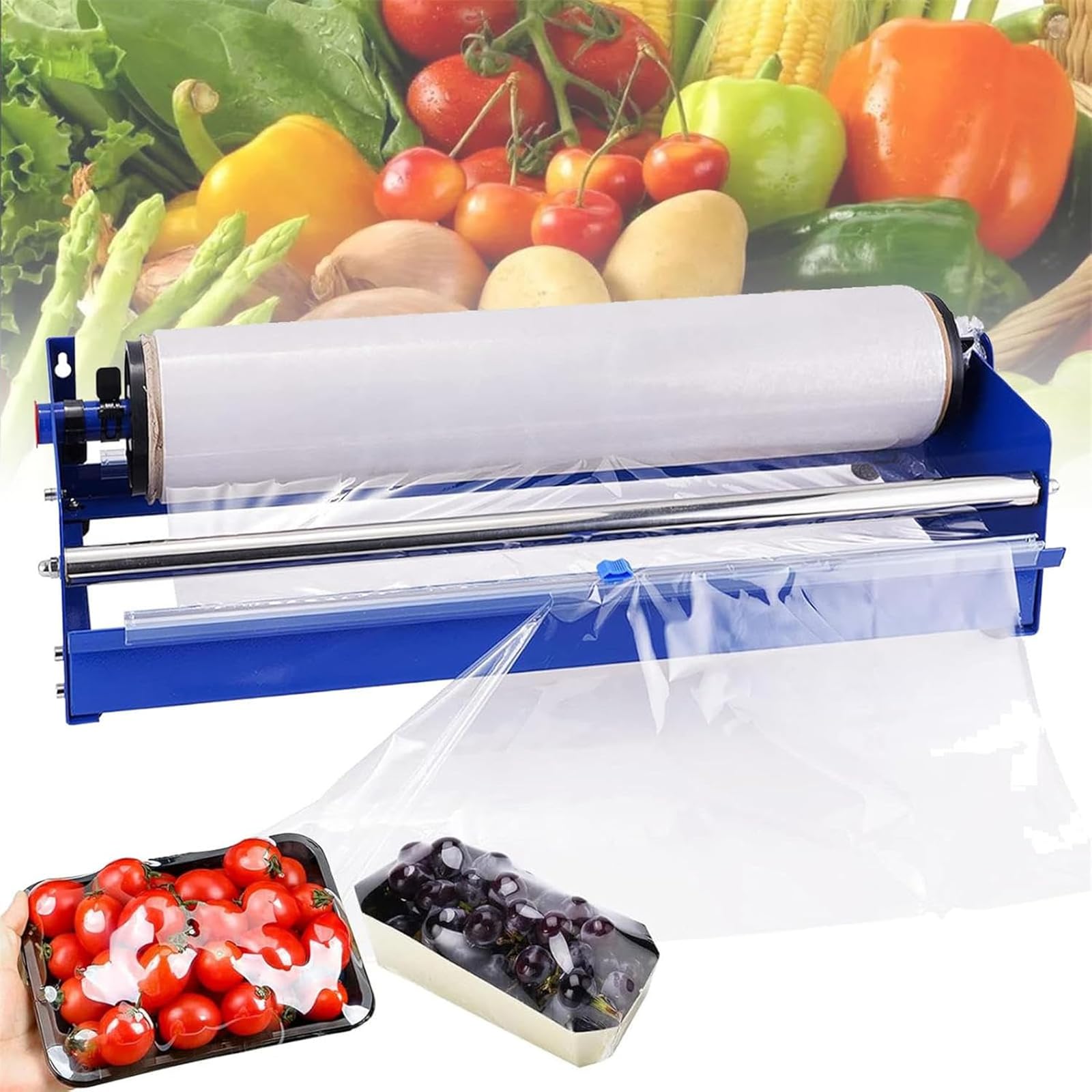 Dispensador manual de película adhesiva, herramienta de embalaje de palés, máquina de embalaje de película elástica para alimentos de almacén, equipo de embalaje eficiente