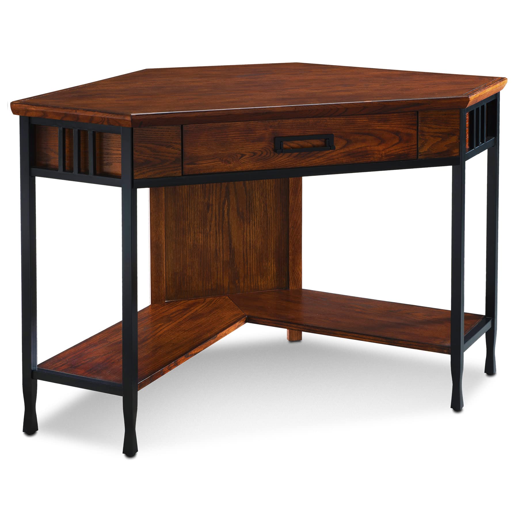Leick Home SINCE 1910 11230 Iron craft Corner Computer/Writing Desk