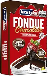 Bretzke – Mistura para Fondue Sabor Chocolate 180g | Preparo Rápido com Leite | Textura Cremosa e Sabor Intenso | Ideal para Sobremesas, Reuniões e Momentos Especiais