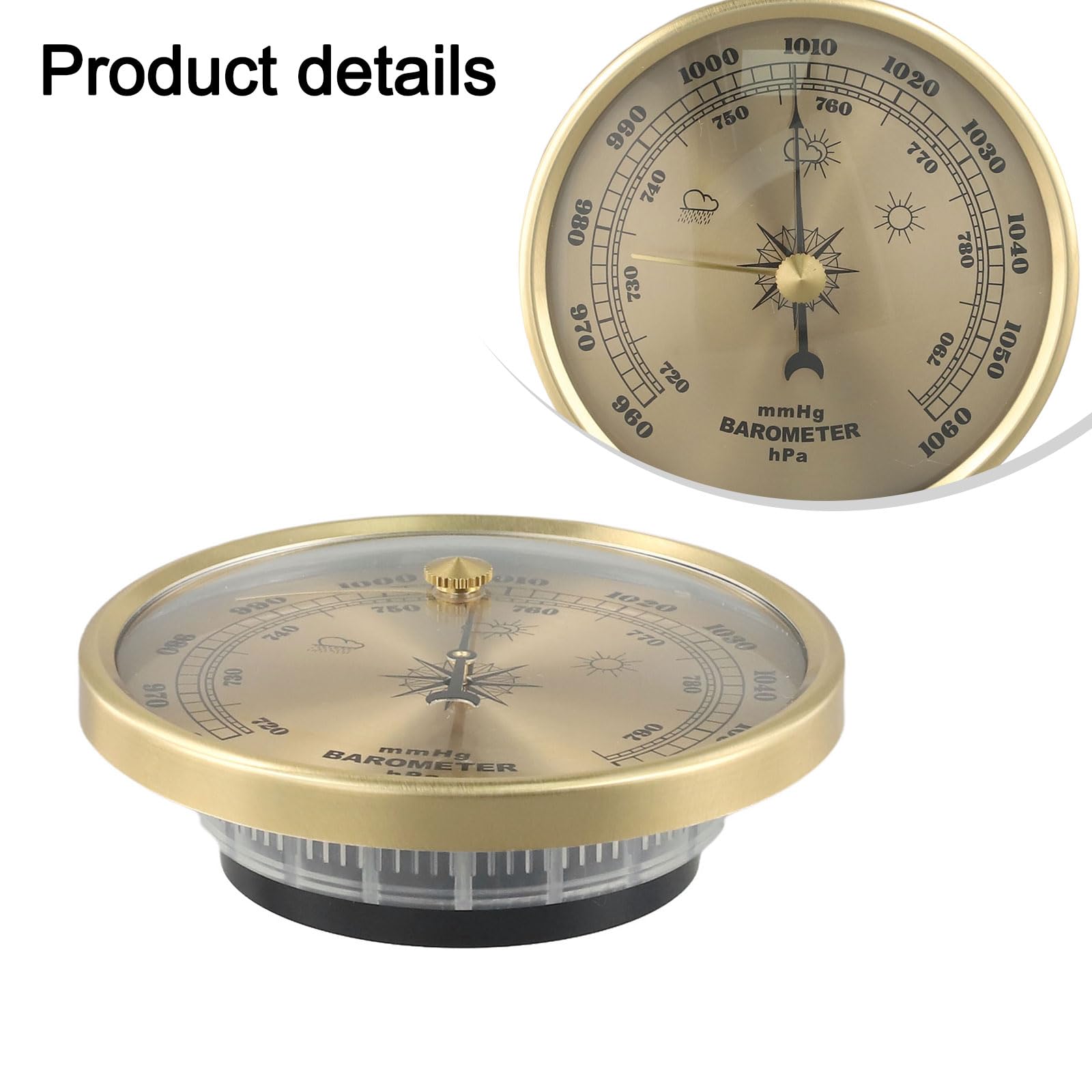 Diametro 90mm Barometro Pointer Famiglia Barometro Orologio Barometro A Mare Gas Manometro