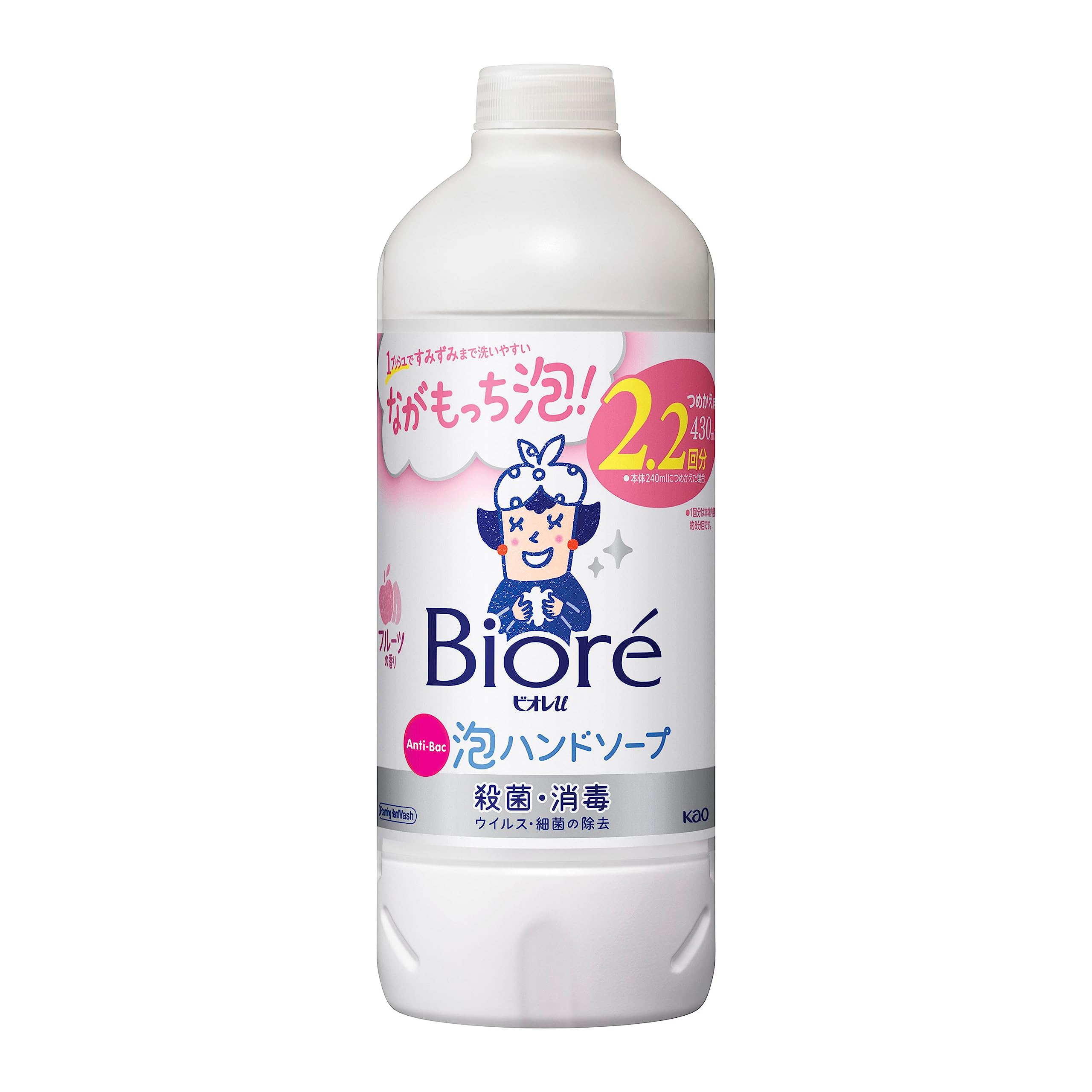 花王 ビオレu 泡ハンドソープ フルーツ 詰替 430ml