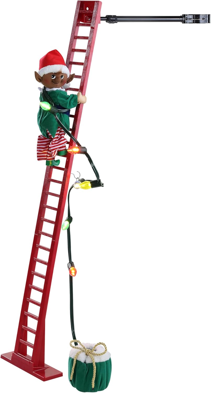 Mr. Christmas 40" Super Climbing Plush Black Elf