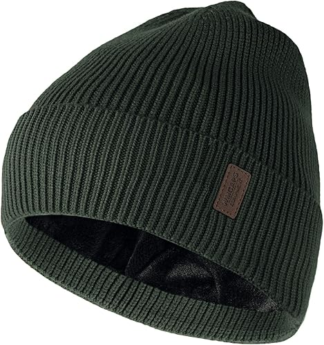 Wmcaps Gorro de invierno para hombres y mujeres, gorro de punto suave y cálido con forro polar