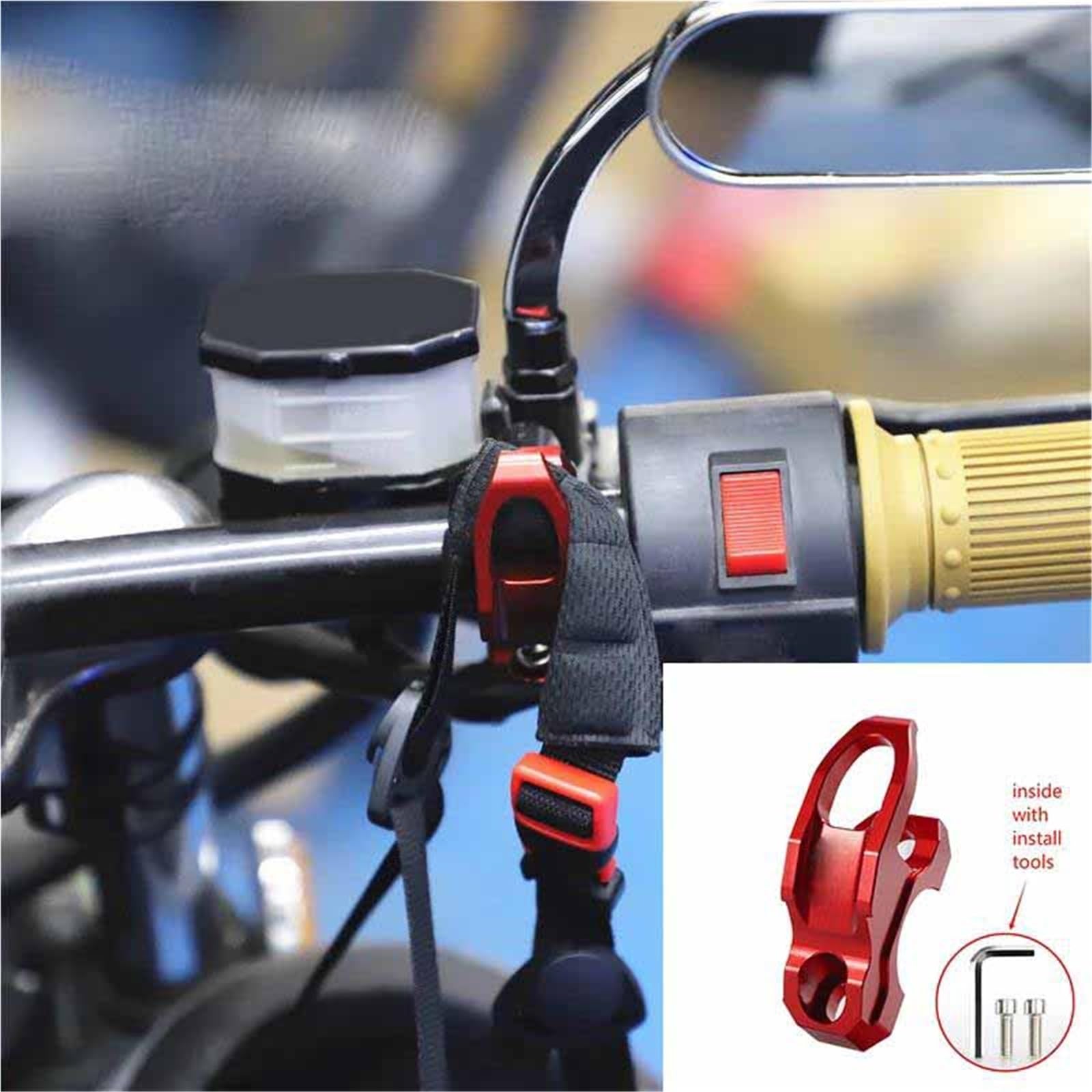 Accessori Per La Modifica Di Motociclette In Alluminio Ganci Per Riporre Borse Per Casco Da Manubrio Per CBF 125R/150/150R/190/190R/190X