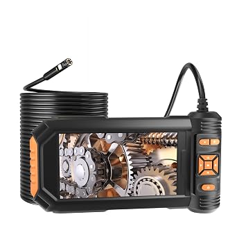 5" Dual Lens Endoscope Camera, 1080P HD Borescope with Light, 16.5FT Flexible Cable, IP67 Waterproof Snake Camera for Plumbing, Wall, and Automotive Inspections
