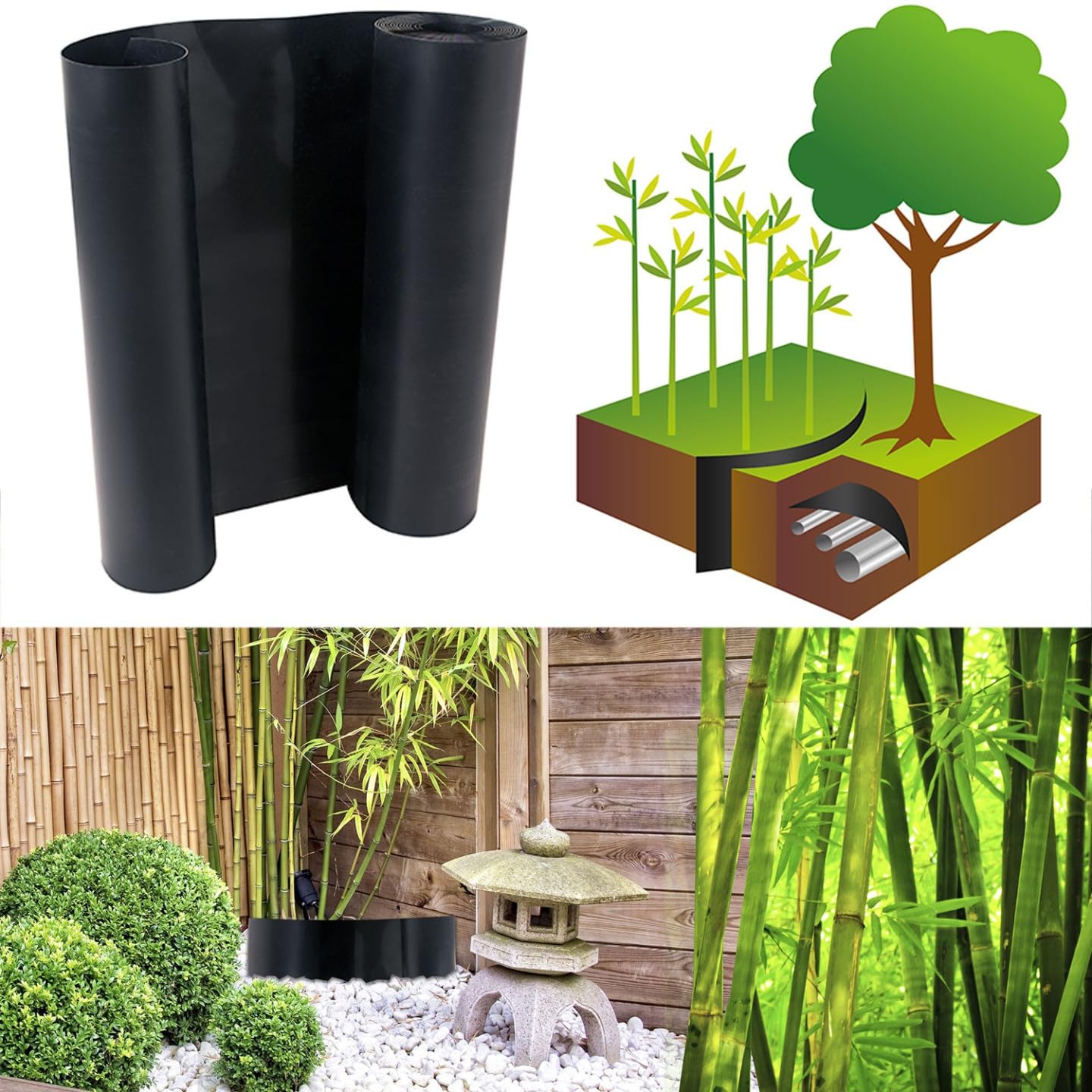 ProBache - Bambus-Wurzelsperre 5m 800gr Anti-Rhizome
