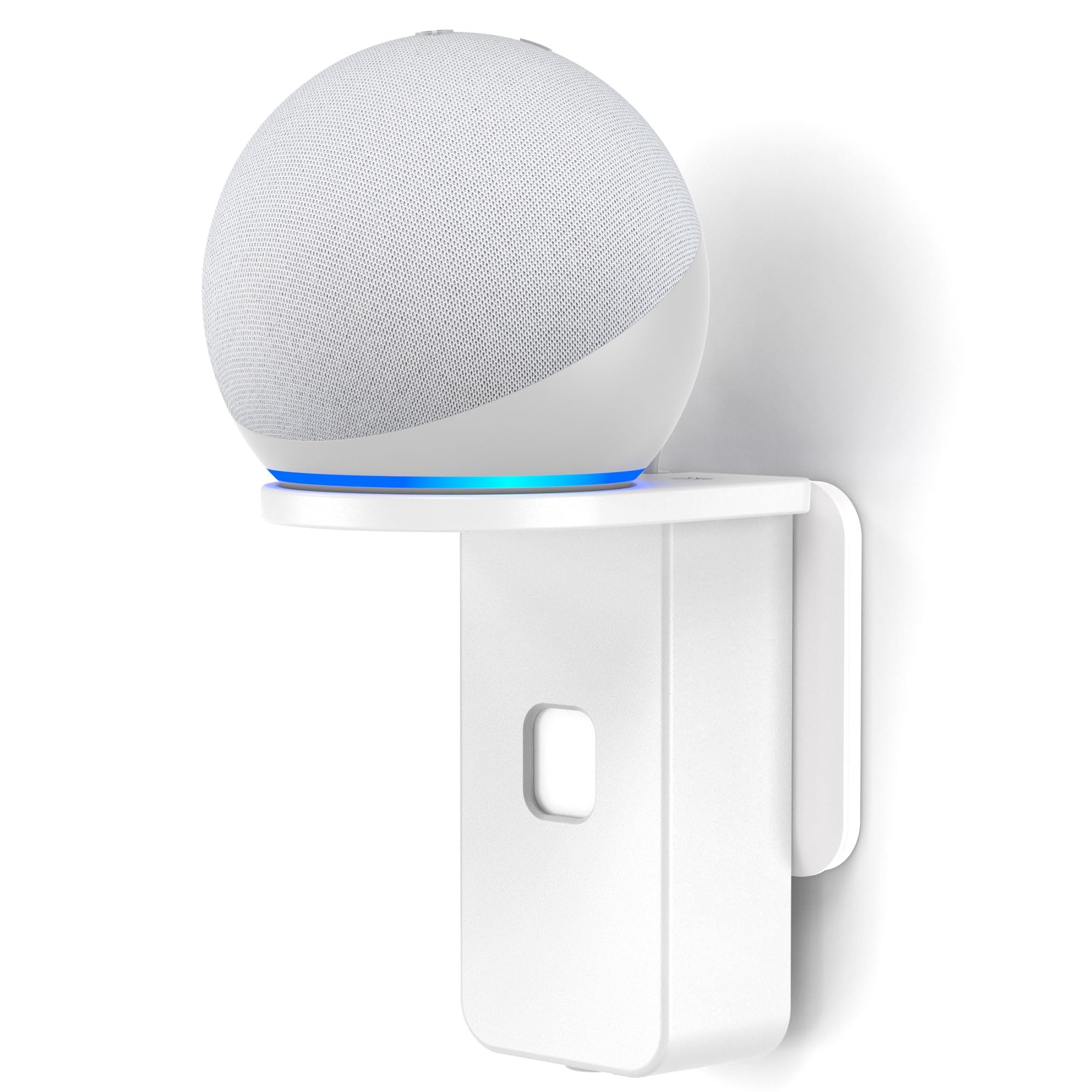 Soporte de Pared para Pop/Dot/Google Nest Mini - Soporte Cozycase con gestión de Cables integrada (Blanco)