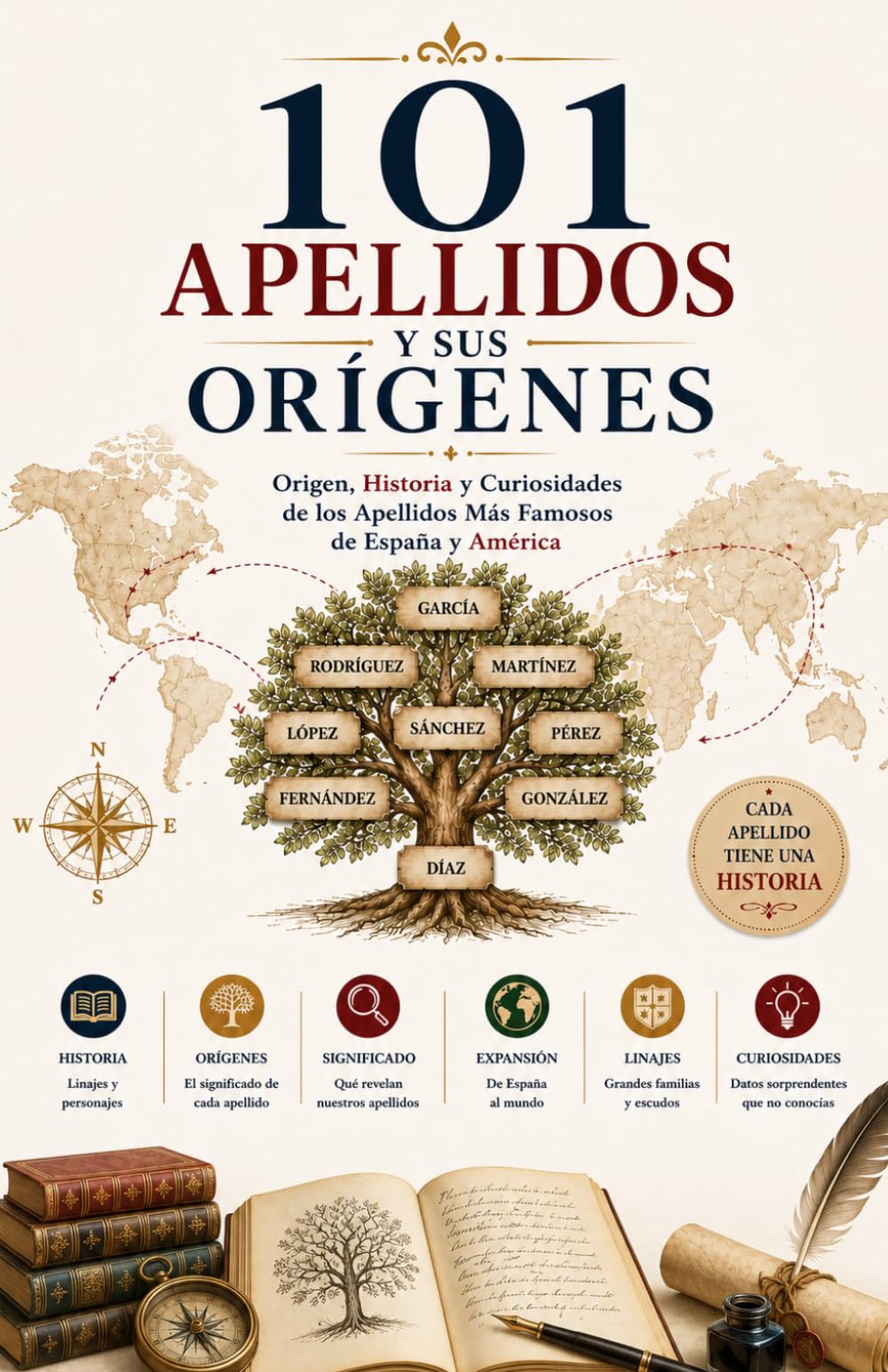 101 APELLIDOS Y SUS ORÍGENES. Origen, Historia y Curiosidades de los Apellidos Más Famosos de España y América