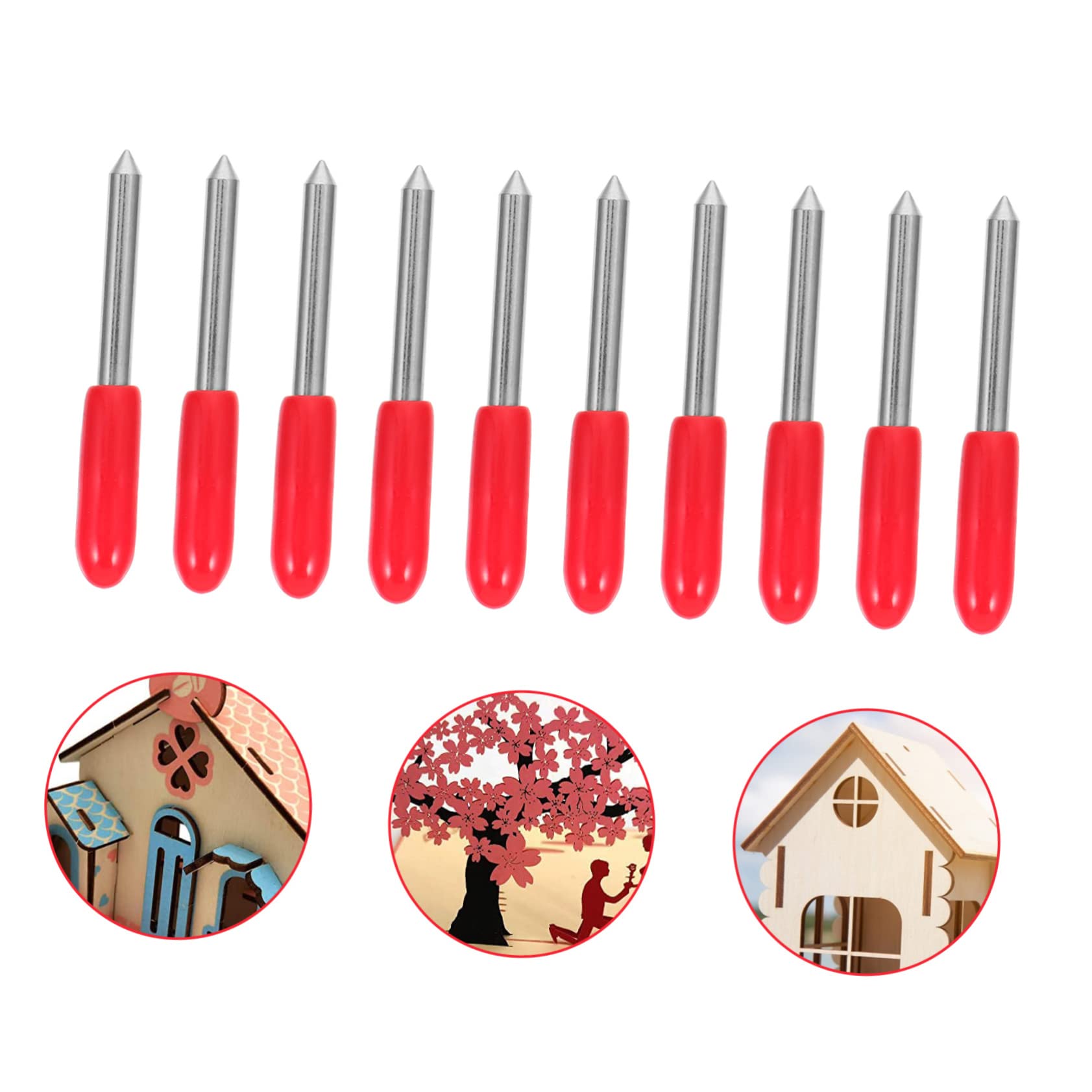 HAPINARY 20pcs Cutting Plotter Blades Precision Lettering Tools for Self-Adhesive Tape Reflective Film and Thin Board for