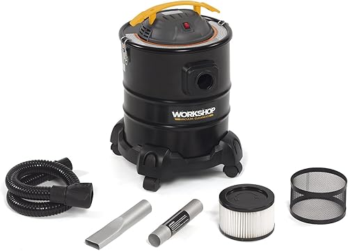 Miniatura 1 de WORKSHOP Wet/Dry Vacs Aspiradora de cenizas WS0500ASH, aspiradora de cenizas de 5 galones para chimeneas, estufas, fosas de barbacoa; aspiradora de