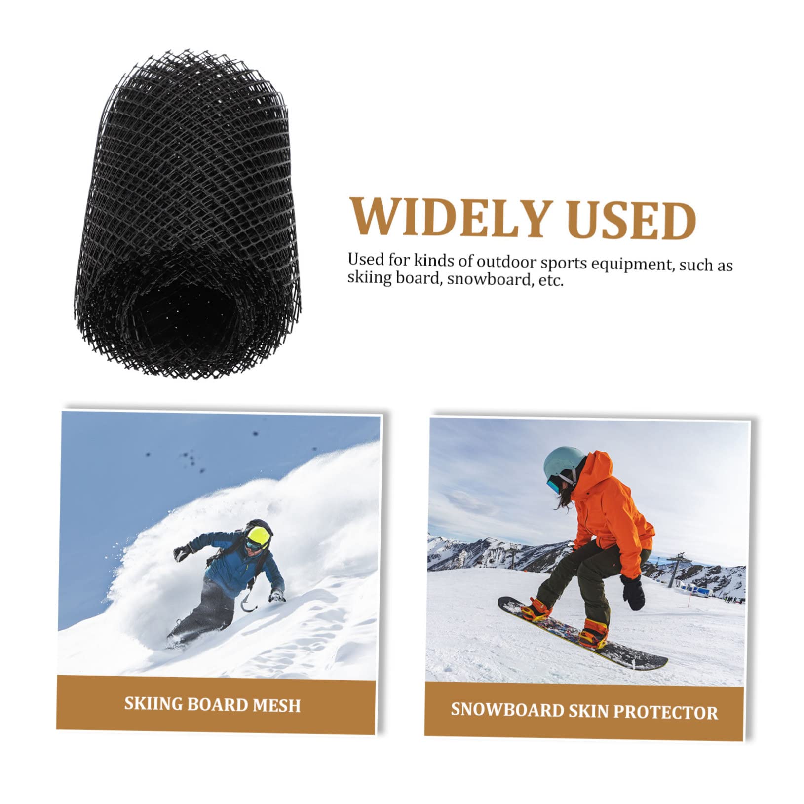 Didiseaon 2rolls Snowboard Mesh -wear Ski Board for All Temperatures Extends Equipment Ice Build-up Design
