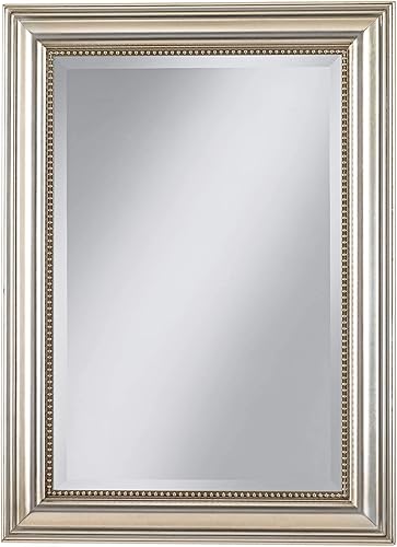 Uttermost Stuart Silver Leaf - Espejo de pared (26 3/4 x 36 3/4 pulgadas)