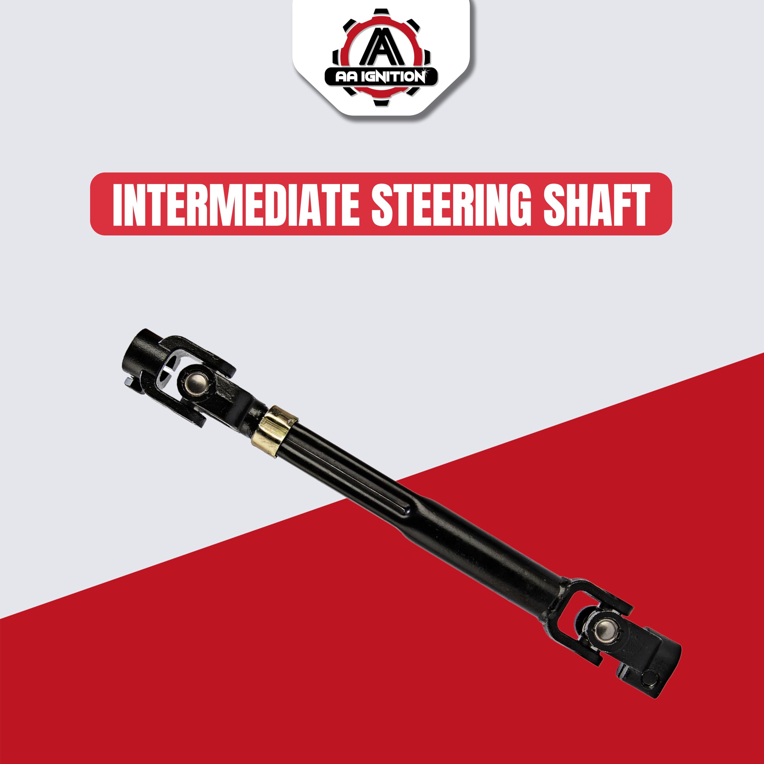Intermediate Steering Shaft with U Joint Coupler - Compatible with