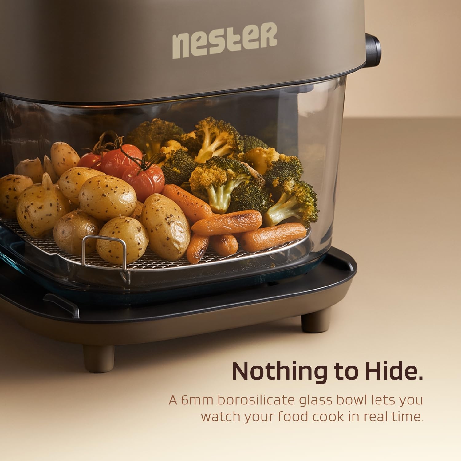 Nester Home Cook Air Fryer - 6.2L, 9 Preset Functions -4