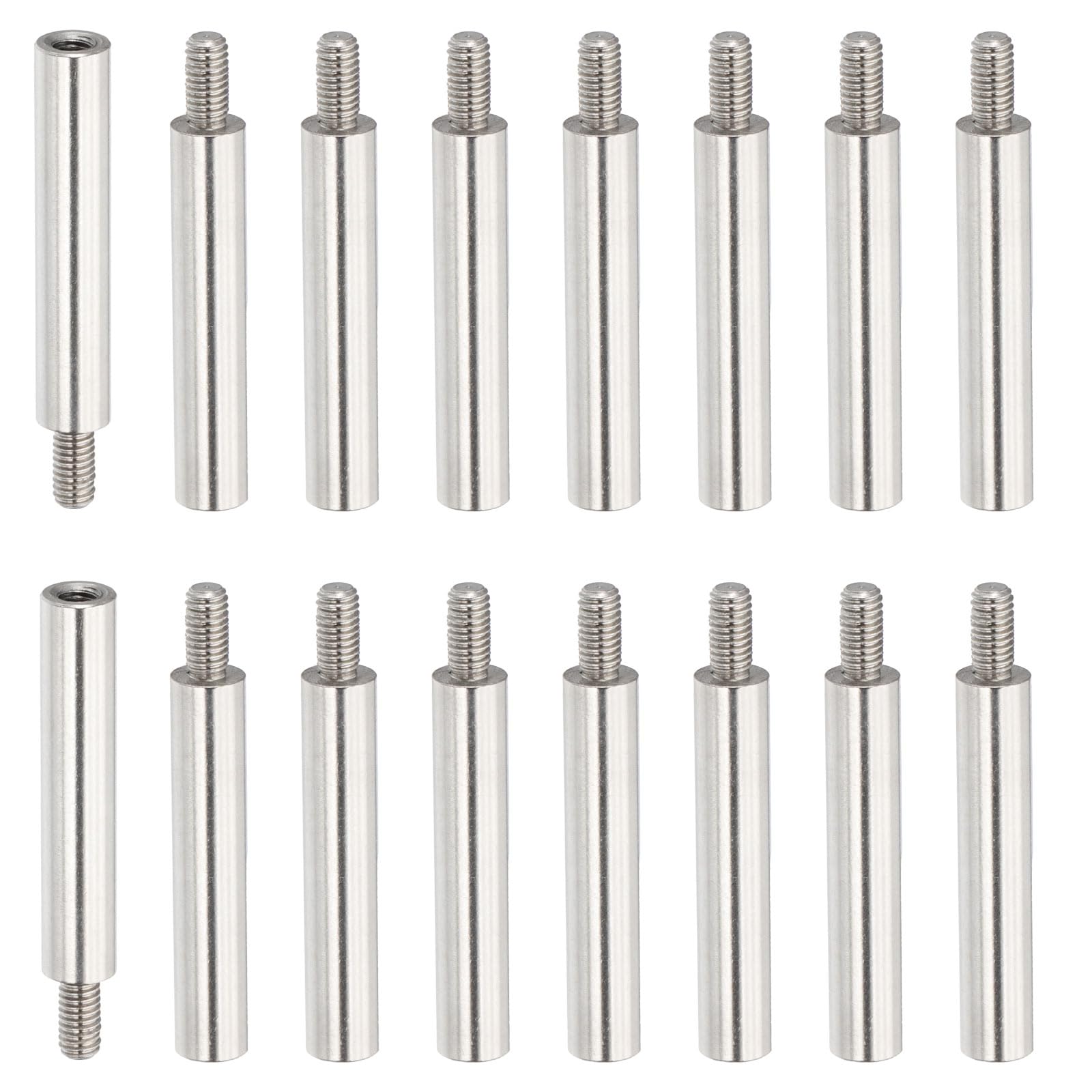 PATIKIL 16 Pcs M3x28+6mm Stainless Steel Standoff Extension Posts Screws,Metric Male Female Thread Adapters Spacer for PCB,Quadcopter Drone,Computer & Circuit Board Assortment Kit