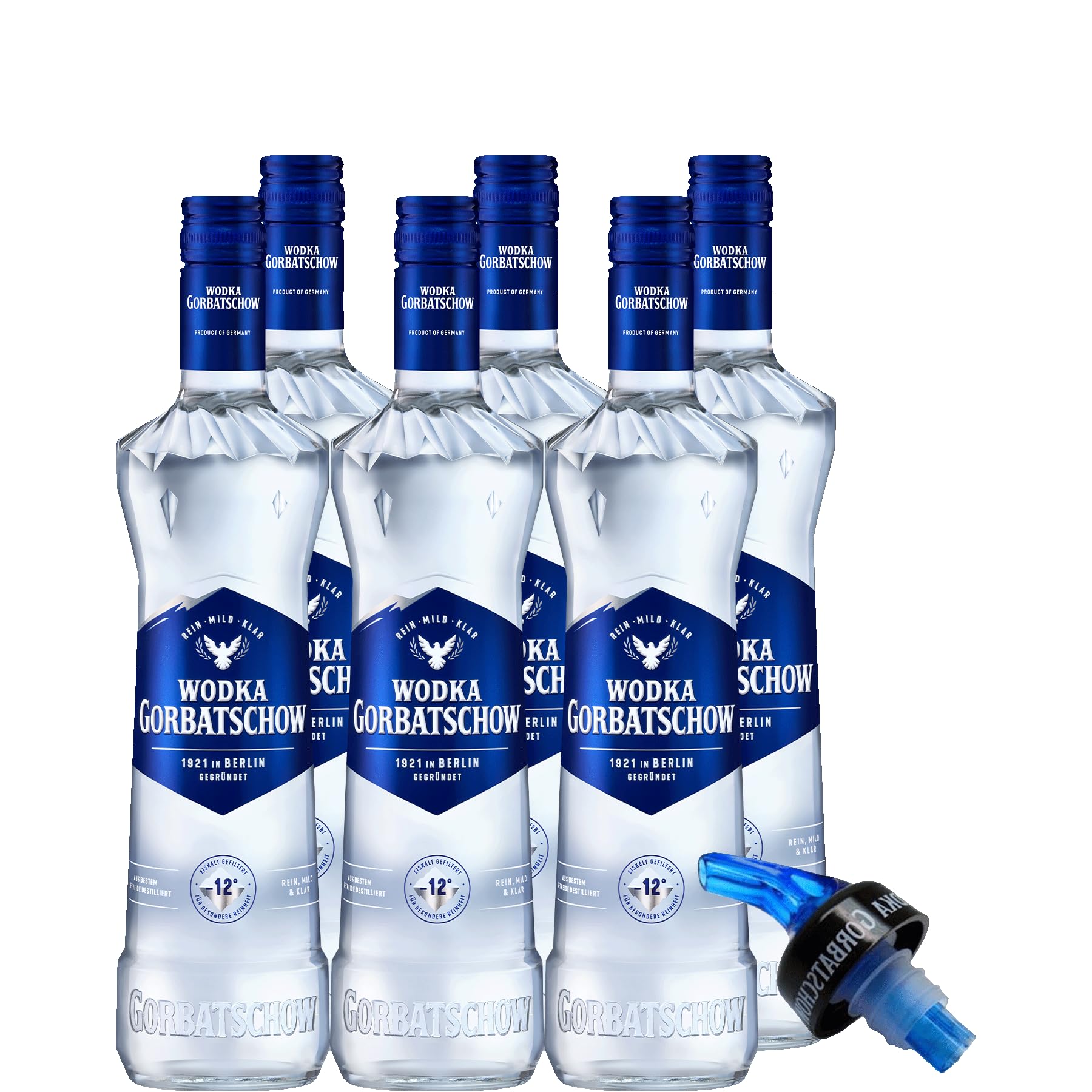 Gorbatschow Wodka 6x0,7l Set 37,5% vol Premium Vodka