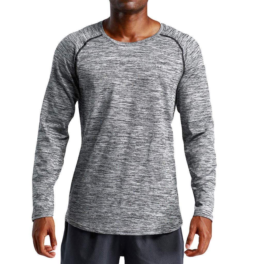 Valentine's Day Deals，Men's New Fitness Training Clothes Long Sleeve Blouse Outdoor Sports Blouse Top