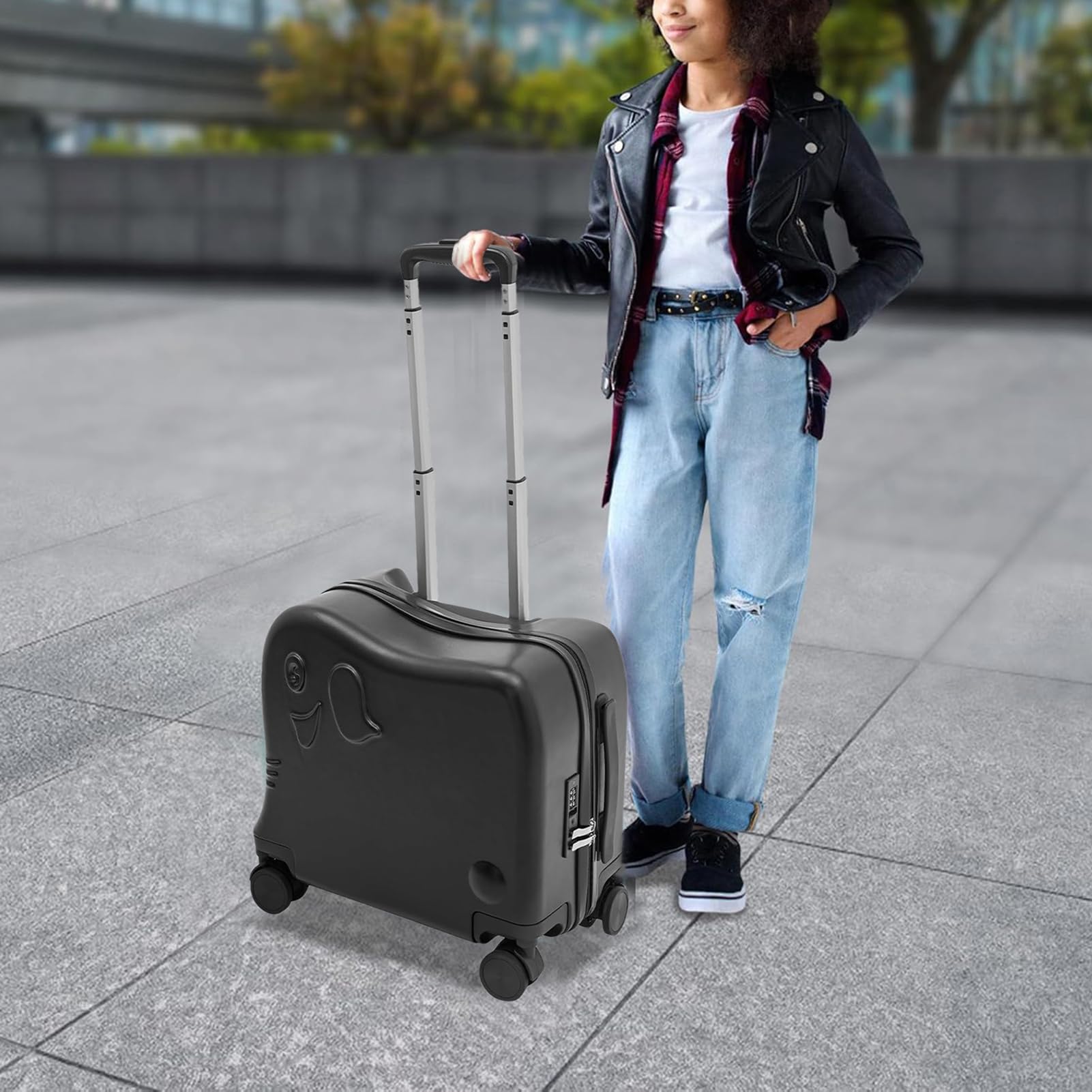 Trolley per bambini, 50 cm, multiuso per bambini, bagaglio a mano | portatile, borsa da viaggio leggera per bambini, bagaglio a mano robusto per ragazze, per viaggi di vacanze, viaggi scolastic