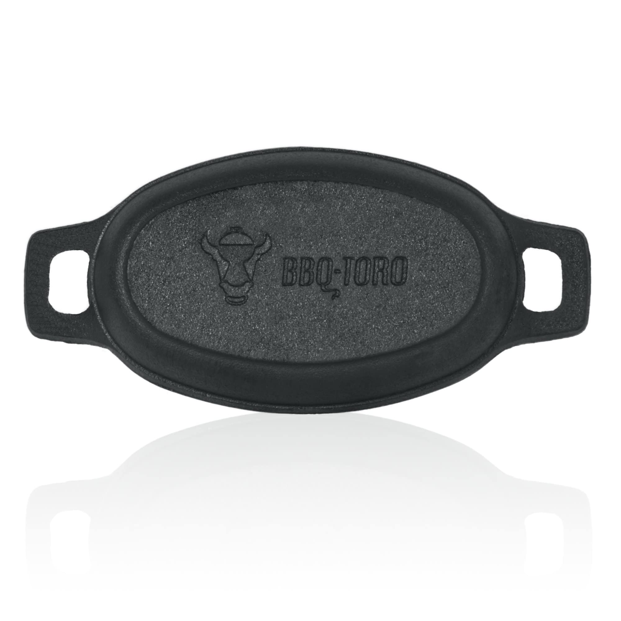 BBQ-TORO Set de poêles à servir en fonte (6 pièces) | 20 x 9,5 cm - ovale | déjà brûlé | poêle à griller en fonte, poêle à servir, casserole