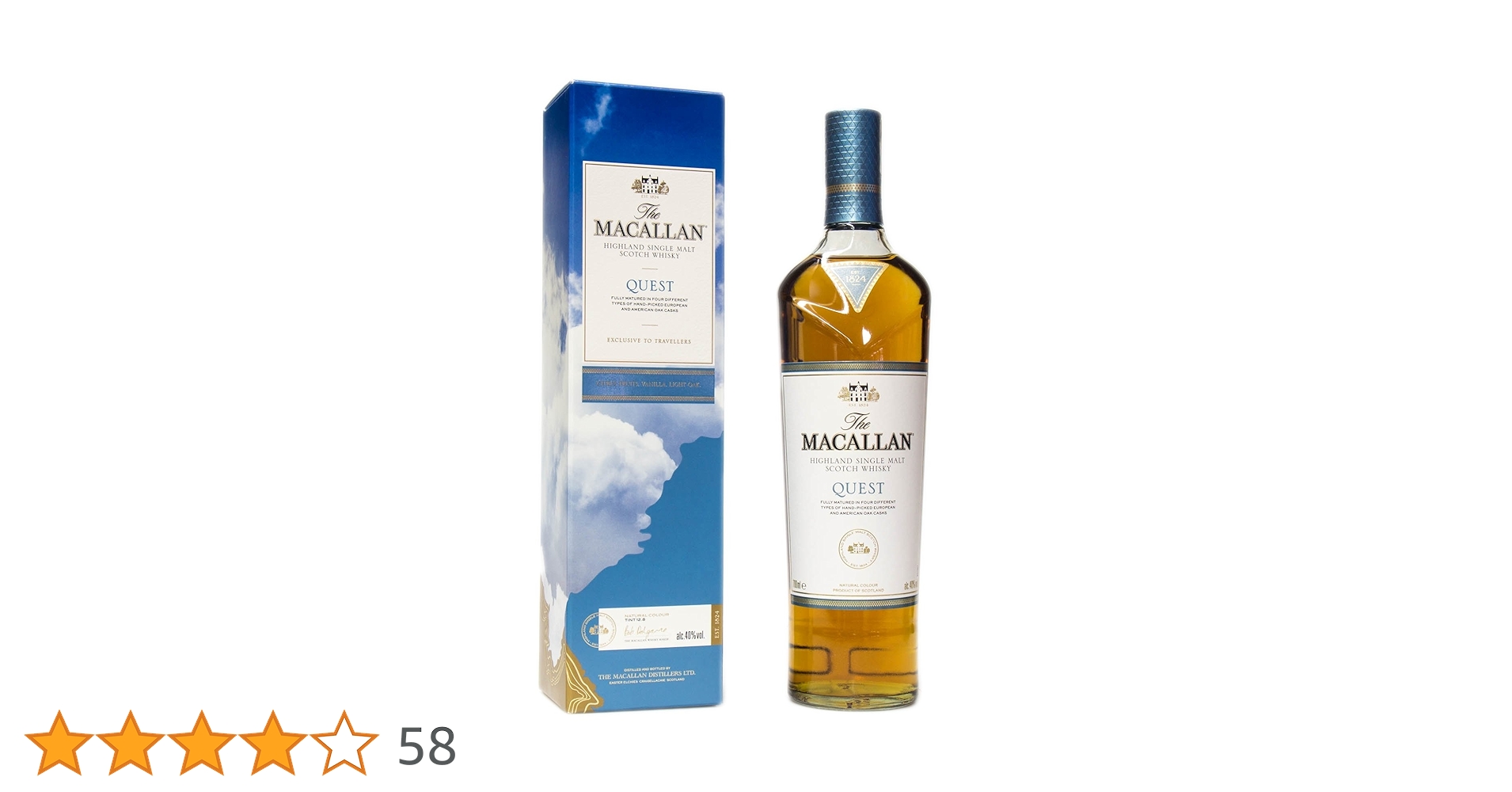 The Macallan Quest 700ml 40% マッカラン クエスト Amazon.co.jp: ウイスキー 40度 マッカラン クエスト 700ml 1本