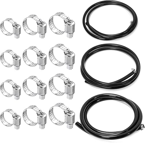 Swpeet 15 piezas de 3 tamaños de diámetro exterior de 0.394 pulgadas, 0.472 pulgadas, 0.630 pulgadas, 0.632 pulgadas, 0.632 pulgadas, tubo de