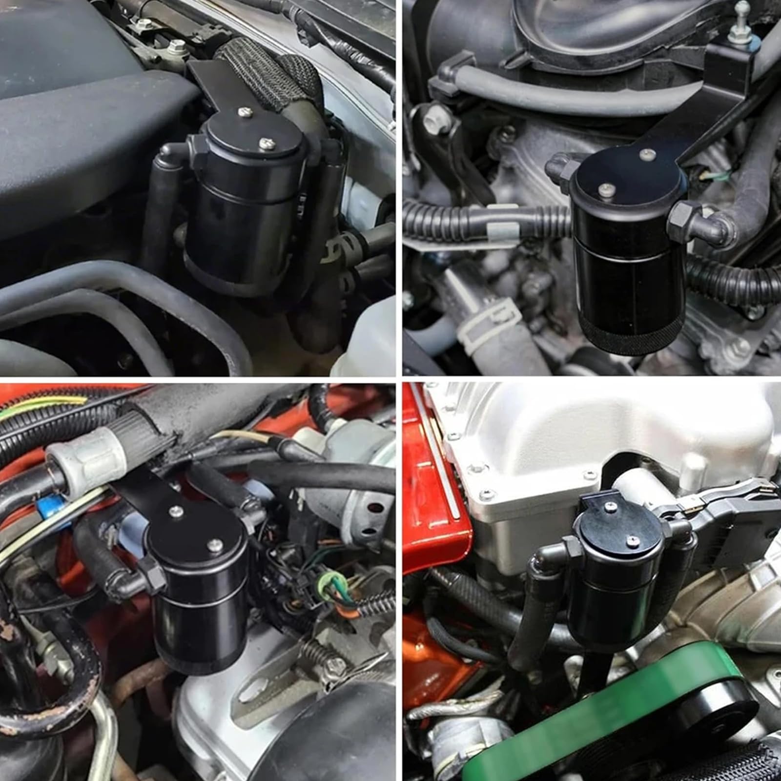 Kit de séparateur d'huile facile à installer pour 1500 pièces d'entretien de voiture Noir
