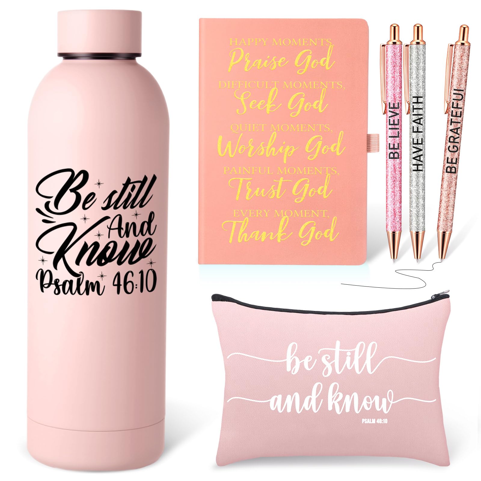 Cadeaux chrétiens femme : lot idéal pour anniversaire avec carnet et trousse