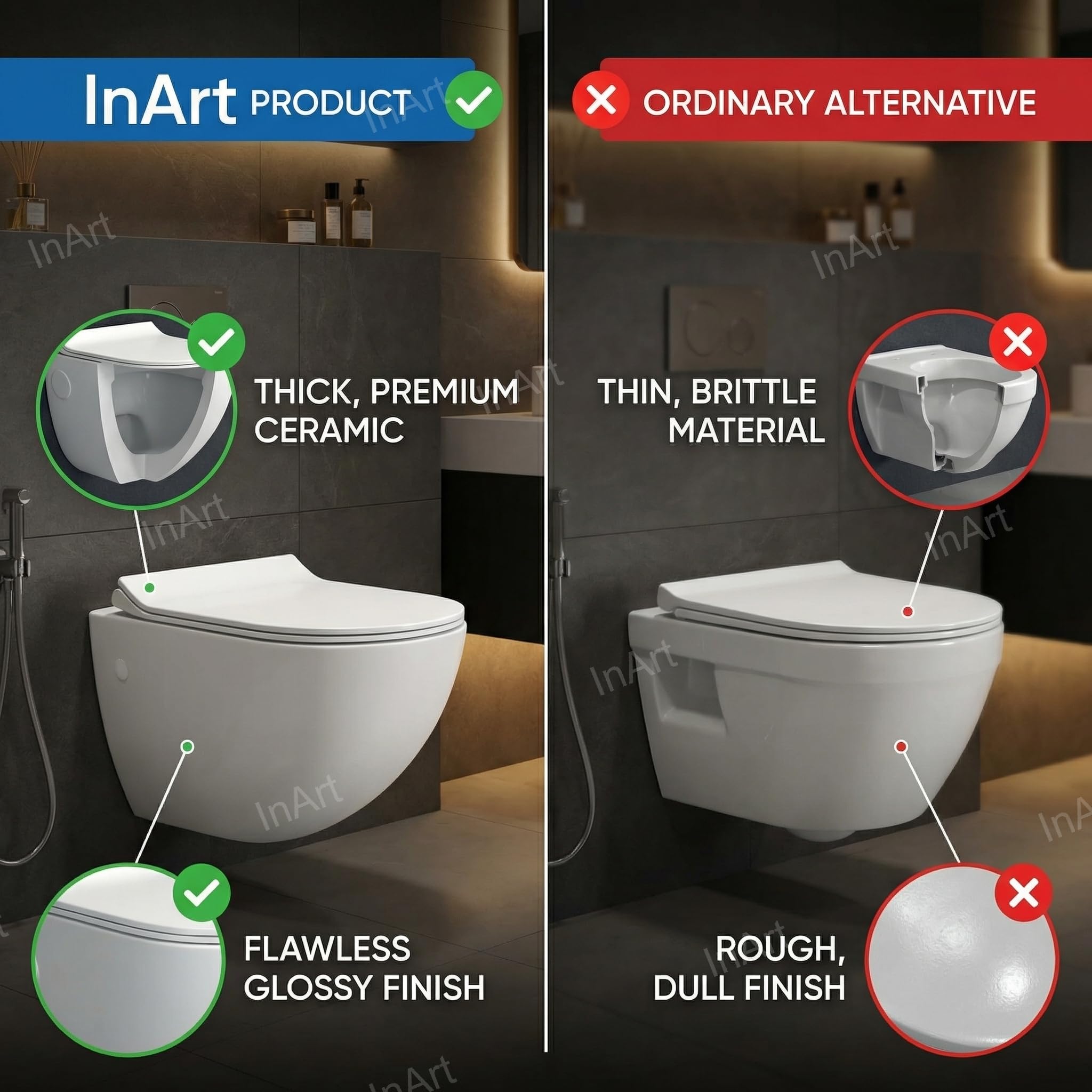 Wall Mount Commode - European Toilet -7 Wall Mount Commode - European Toilet -7