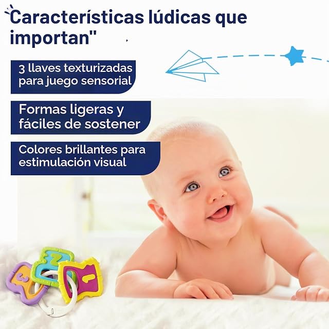 Foto 5 de 8 de Chicco Llaves Sonajero Baby Sense Fácil de Agarrar, Juguete Llavero Óptimo para bebés, Multicolor