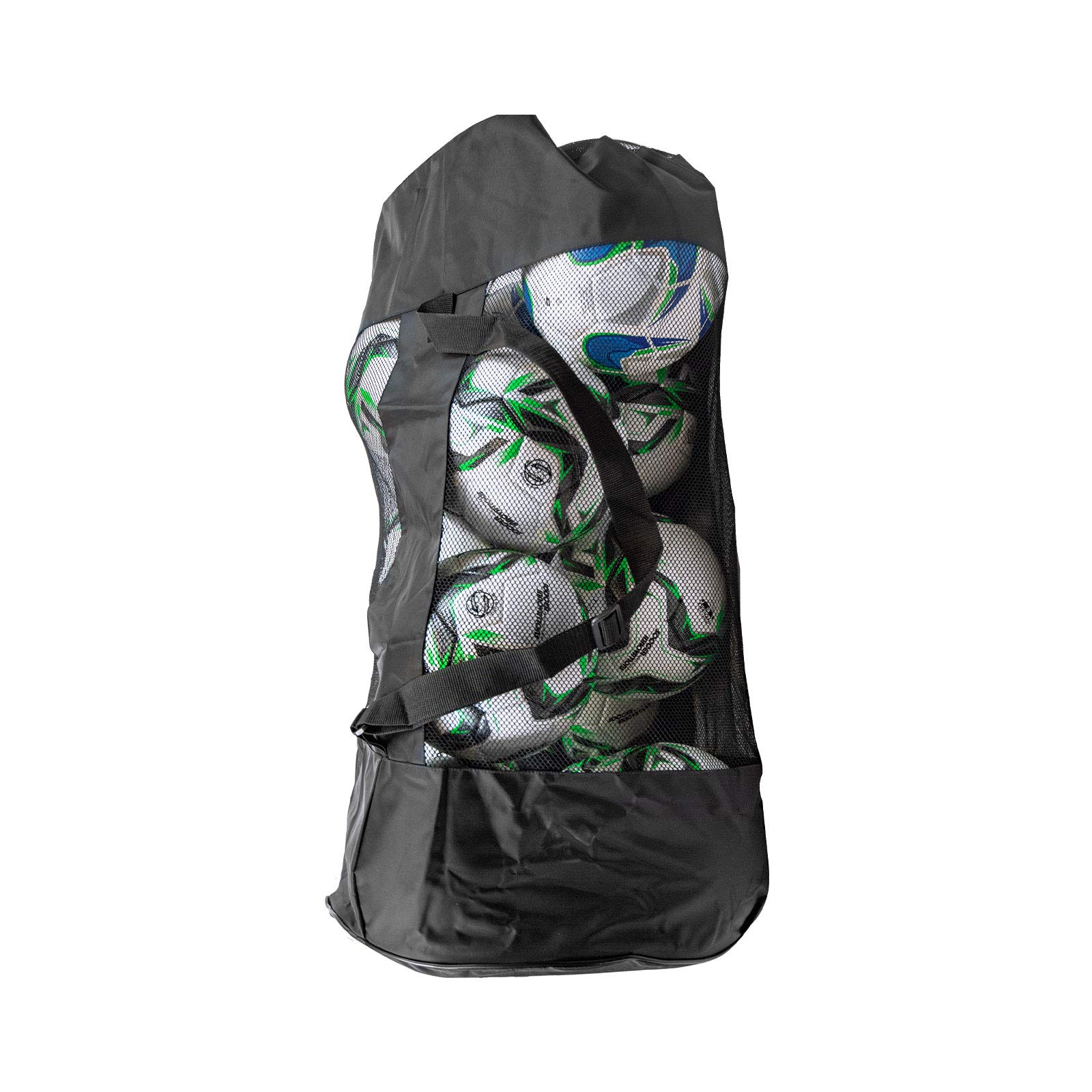 Soccer Innovations Heavy Duty Ball Bag Polyester w/mesh Draw String Bag. Holds 12-15 Balls