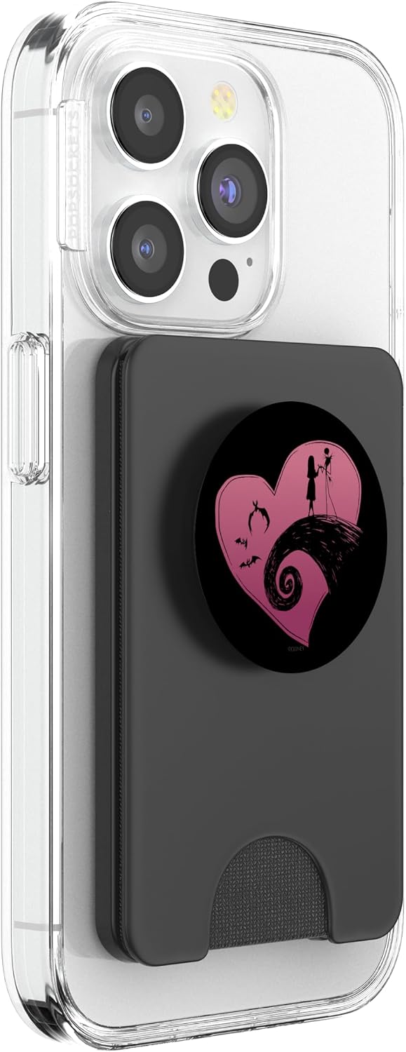 Disney The Nightmare Before Christmas Jack and Sally Heart PopSockets PopWallet for MagSafe