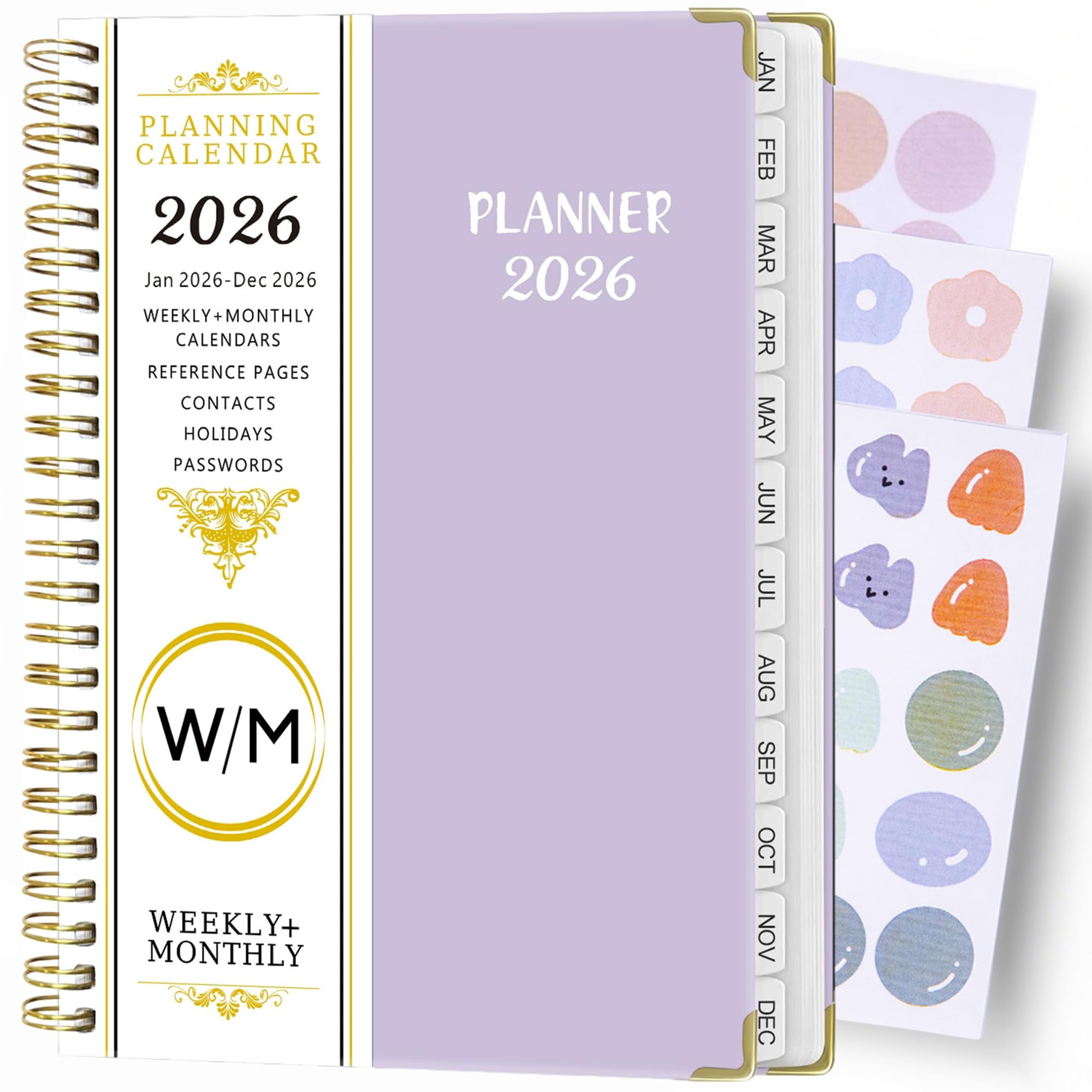 Amazon.co.jp: FENSPARK スケジュール帳 2026年1月始まりA5サイズ手帳