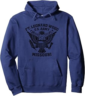 Fort Leonard Wood US Military Base Missouri MO Veteran Gifts Pullover Hoodie