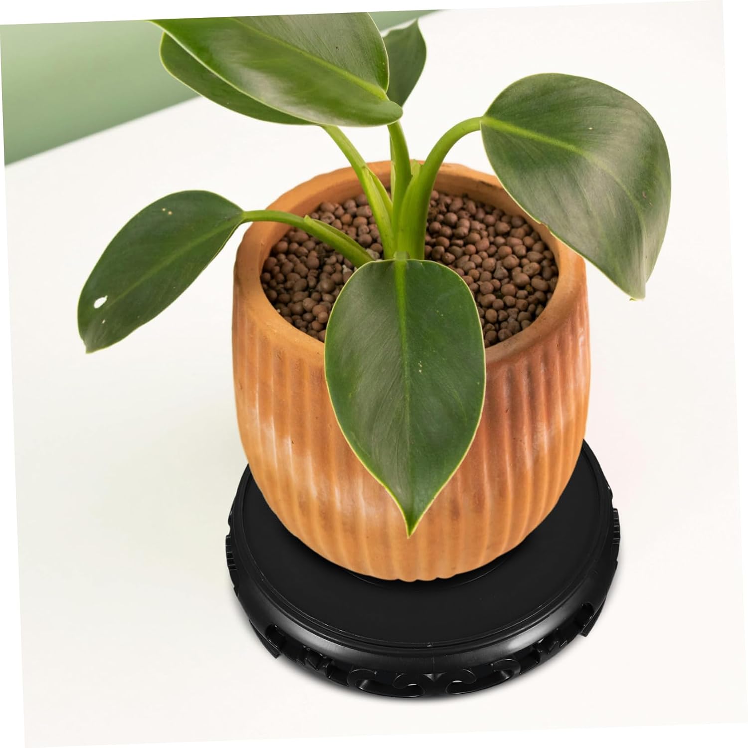 Toddmomy Plastic Plant Watering Tray Round Base Plant Pot Saucer for Indoor/Outdoor Use Heavy Duty Water Catcher Non-Slip Feet for Flower Pots