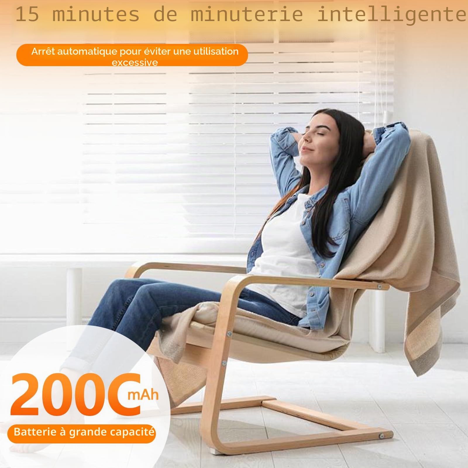 Appareil de massage des pieds 3-en-1, appareil de massage des pieds électrique mis à jour 2026, 5 modes de vibration et 6 réglages de chaleur (40-65℃), masseur de cheville portable sans fil, cadeau