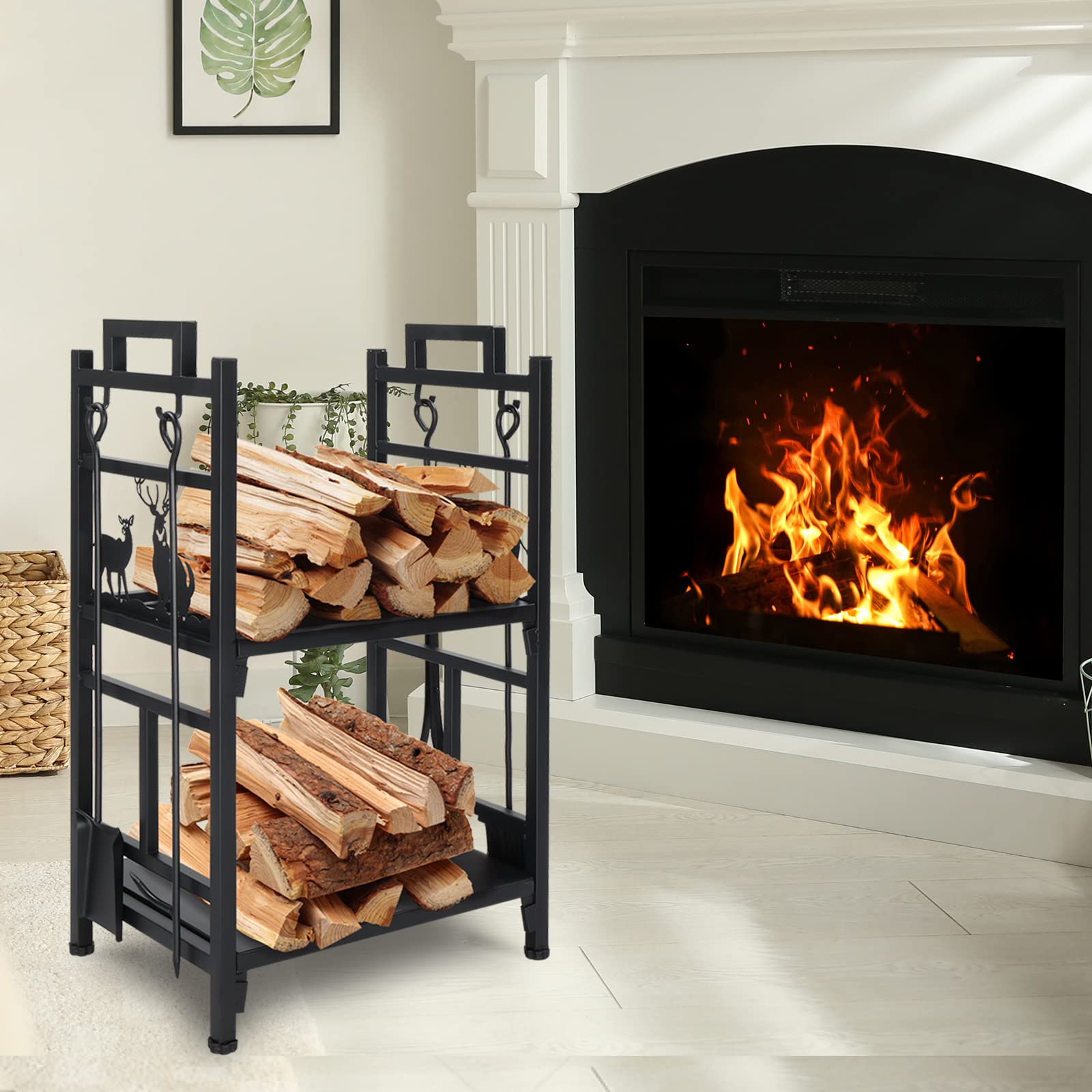Amazon.com : Firewood Rack - Heavy Duty Industrial Firewood Rack