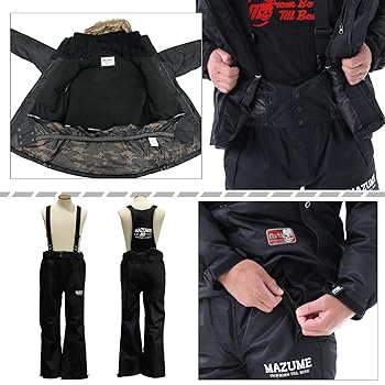 mazume 　マズメ　フィッシングジャケット Large 黒 mazume オレンジブルー マズメ タイドマニアライフジャケット