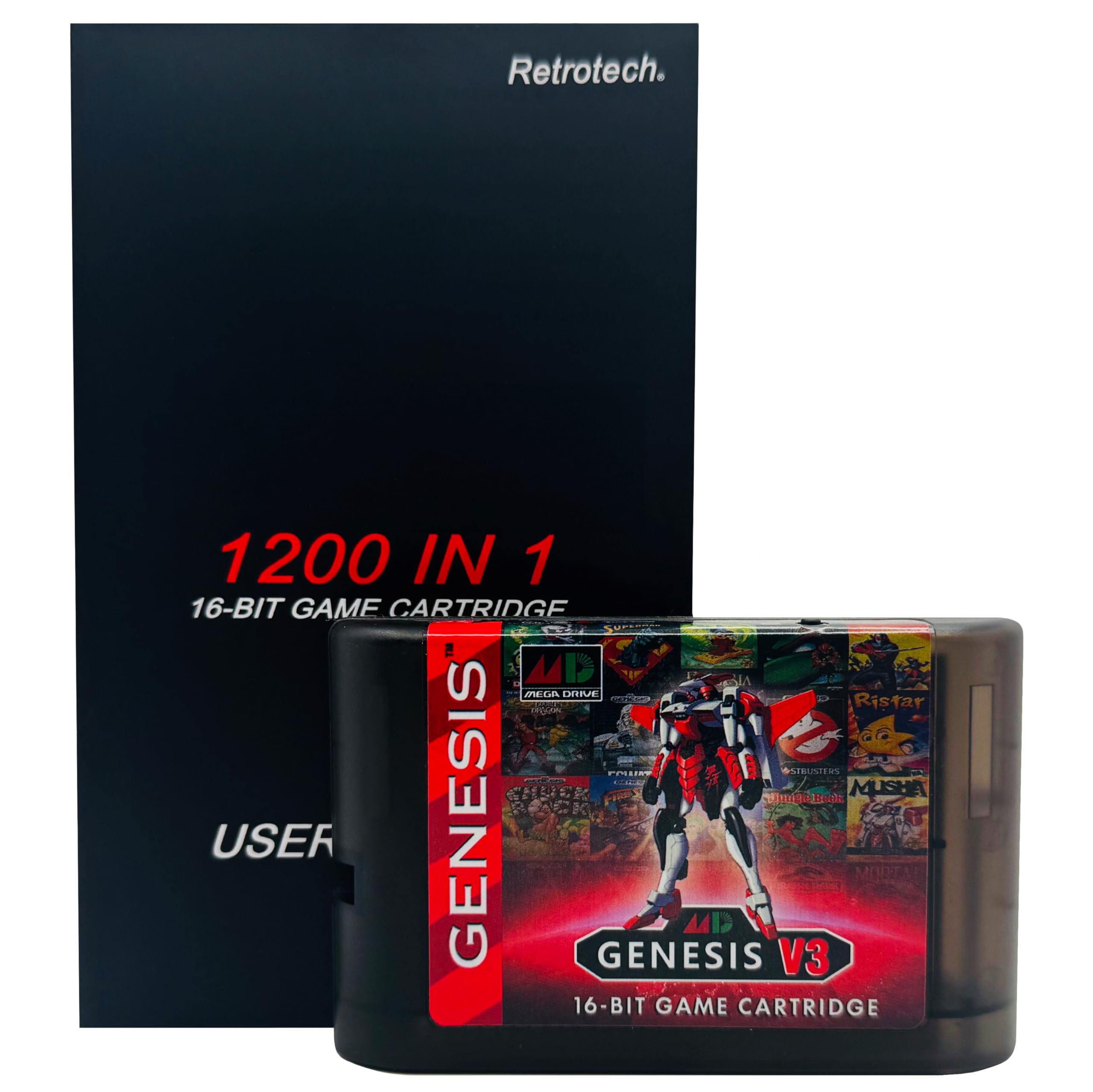 Amazon.com: Retrotech Super 1200 In 1 V3 Pro Game Cartridge For