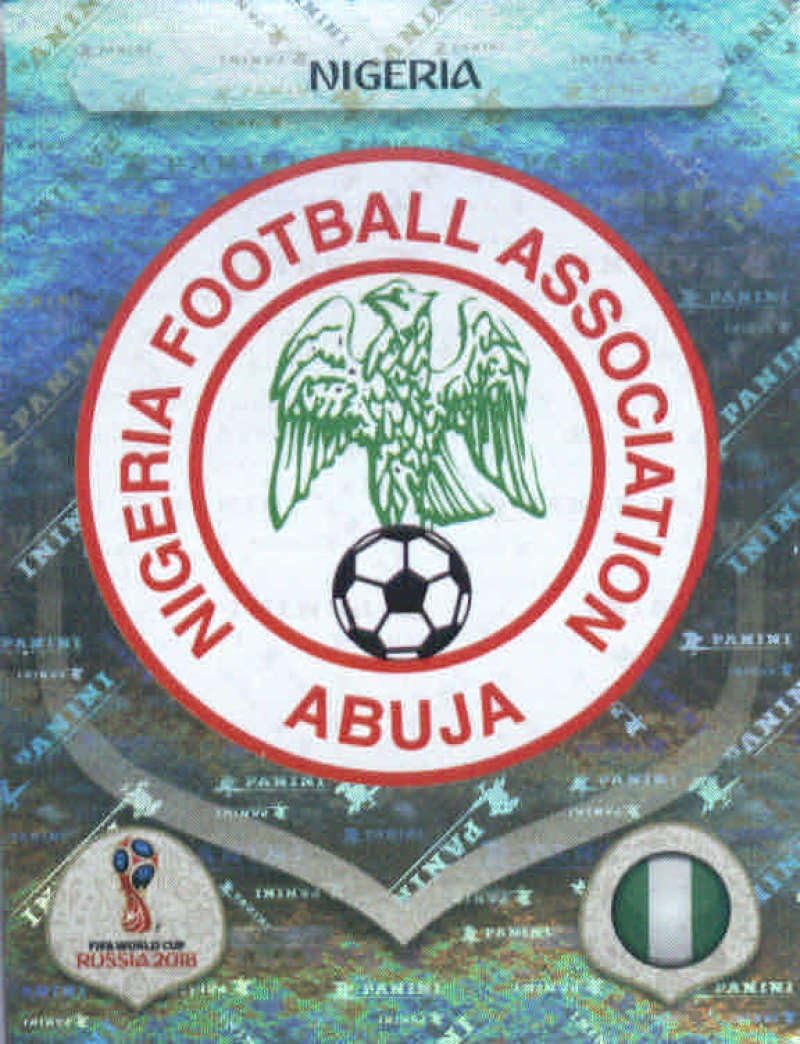 2018 Panini World Cup Stickers Russia #332 Team Logo Nigeria Foil Soccer Sticker