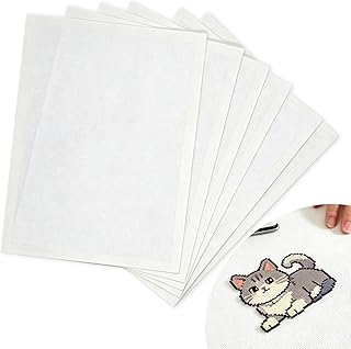 Fuse Bead Ironing Paper 6Pcs Thick Fiberglass Cloth High Temp Resistant Non Porous Reusable Iron Sheets Easy Iron Decorative Pattern Making for DIY Fuse Beads Craft Handicrafts Accessories