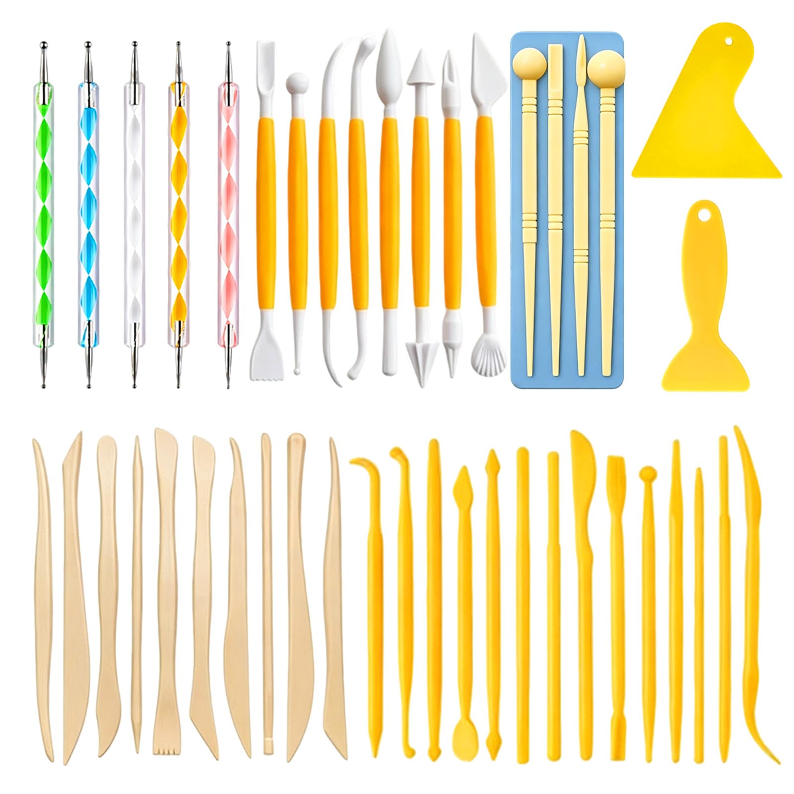 43 PCS Air Dry Clay Tools, Clay Modelling Tools, Modelling Clay Tools