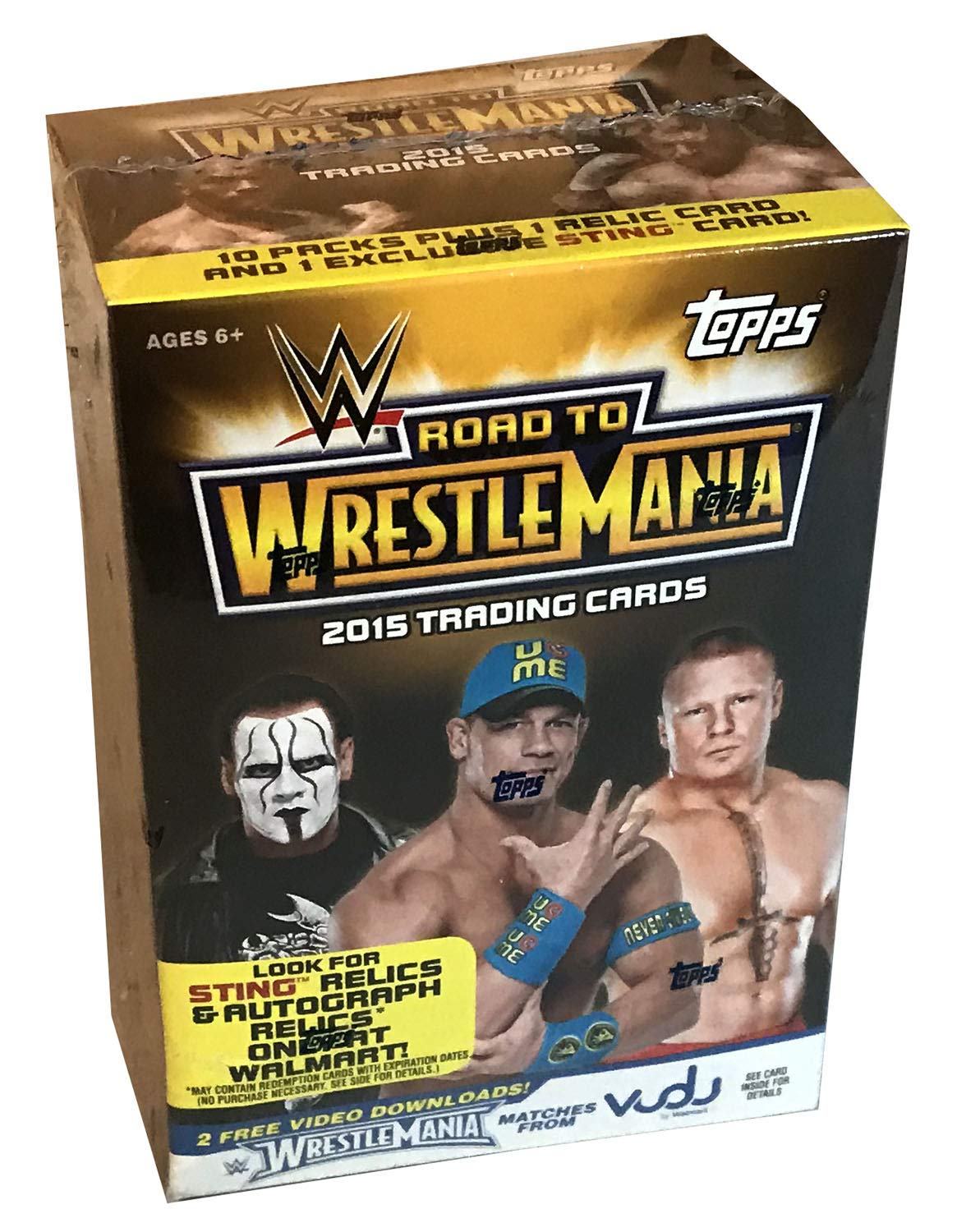 2015 Topps WWE Road to Wrestlemania Trading Cards Blaster Box