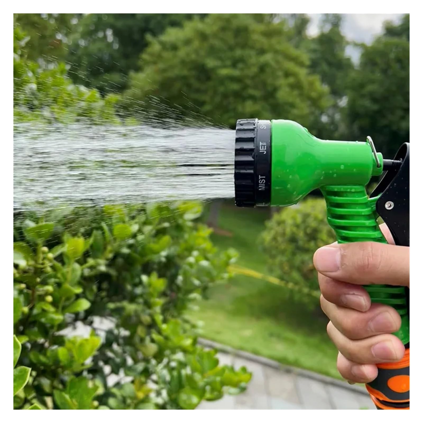 Juego de mangueras de jardín extensibles Manguera extensible de alta presión for lavado de coches, manguera de riego for jardín, pistola de agua de alta presión multifunción, limpieza de jardinería(10
