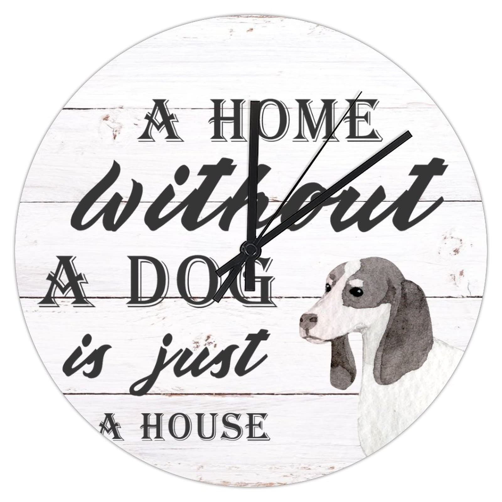 Horloge murale sans tic-tac en PVC 30,5 cm avec chiffres lisibles
