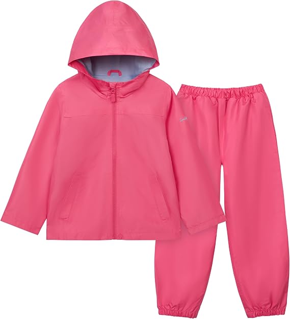 London Fog Kids' Rain Jacket and Rain Pant Splash Suit Rain Suit