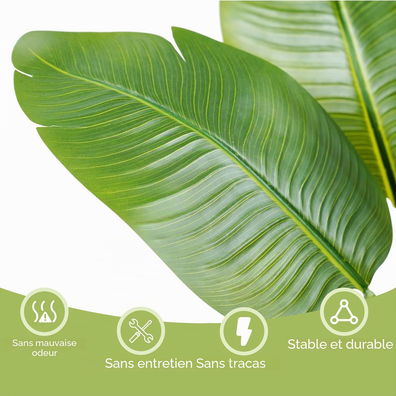 Grande plante artificielle 160 cm - Oiseau de paradis artificiel en pot - Fausses plantes - Plantes artificielles - Arbre artificiel - Palmier artificiel - Plante d'intérieur comme naturelle pour la