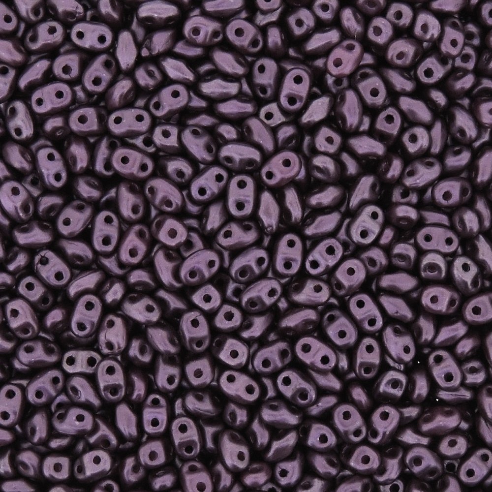 Miniduo Beads Pastel Purple Qty 25 grams