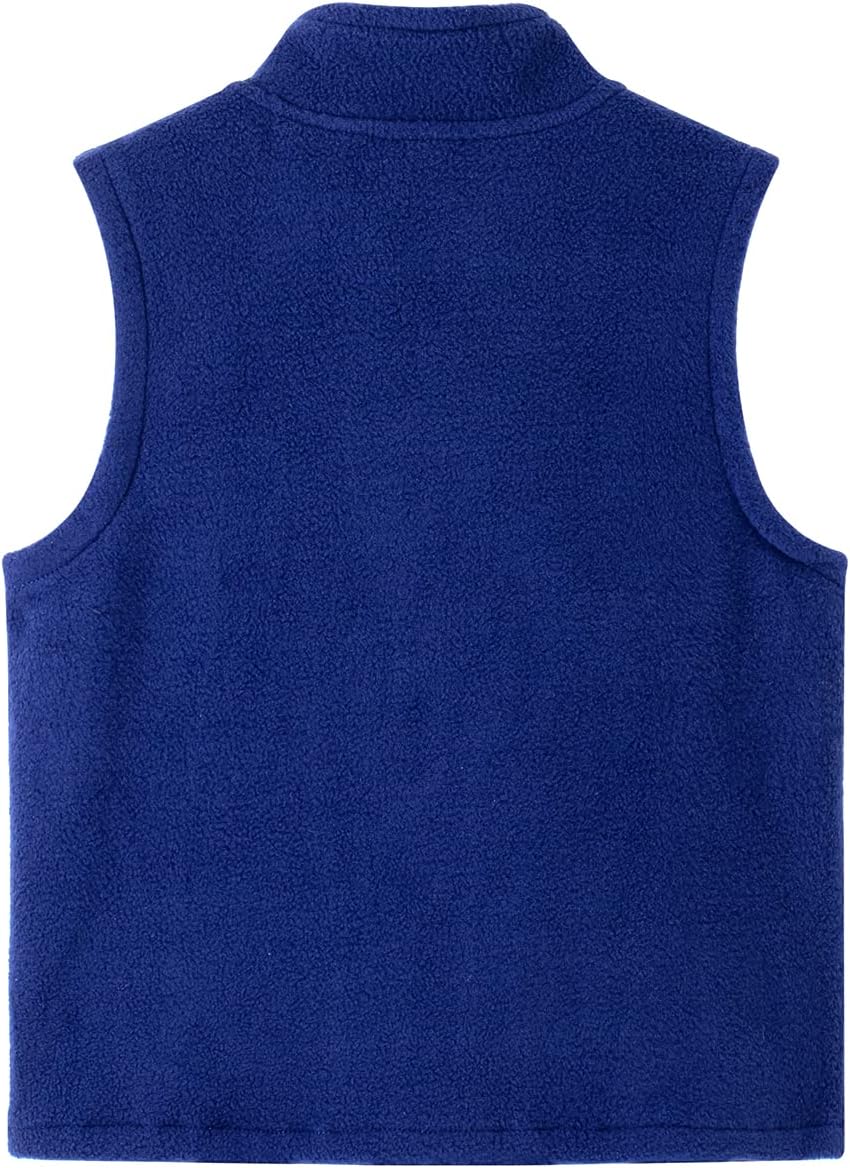 Spring&Gege Boys Full Zip Polar Fleece Vest Sleeveless Outwear Warm Jacket with Pockets (3-12 Years) - Image 2