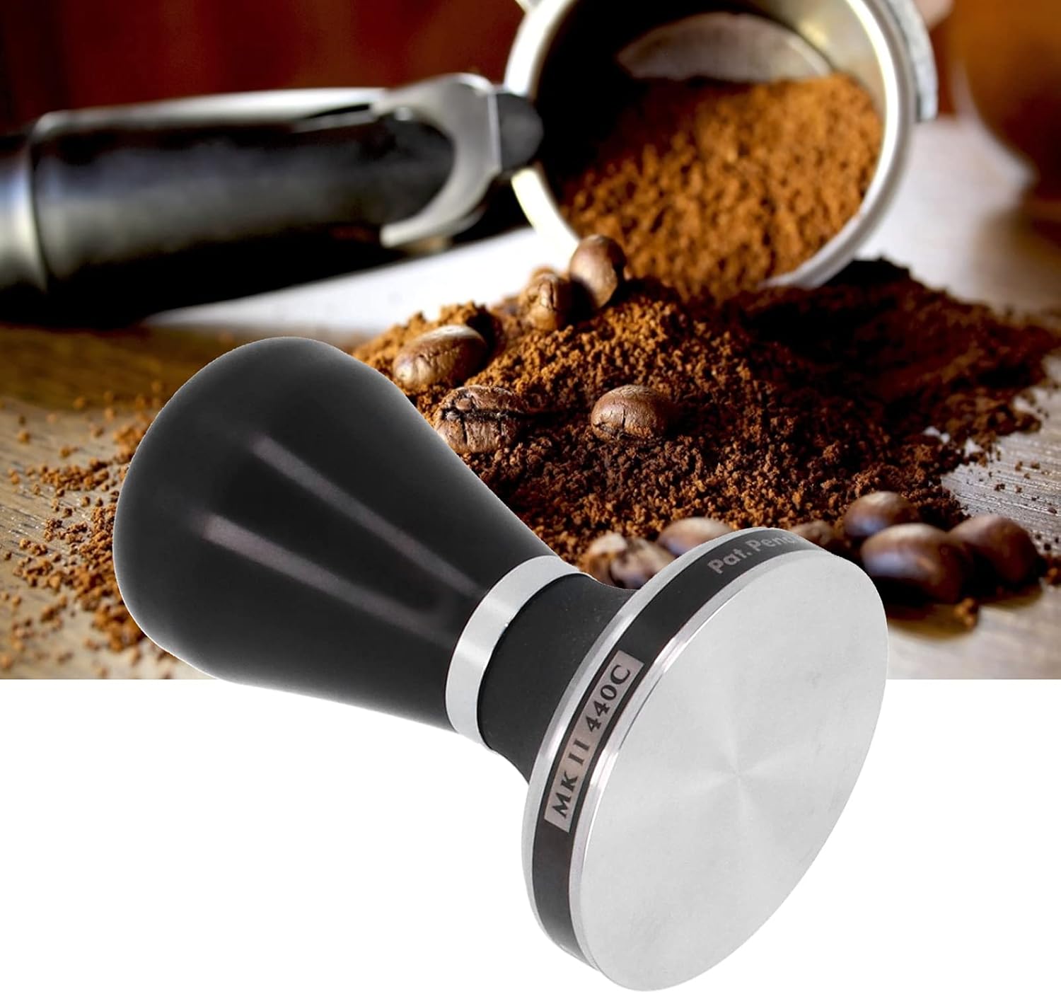 エスプレッソタンパー58.5mm、フラットベースコーヒータンパーステンレス鋼コーヒーパウダーハンマープレスツールカフェ用品用 Amazon |  Normcore 58.5mm エスプレッソコーヒータンパー V4 - バネ式タンパー ステンレススチールリップルベース - 15ポンド / 25ポンド  / 30 ...