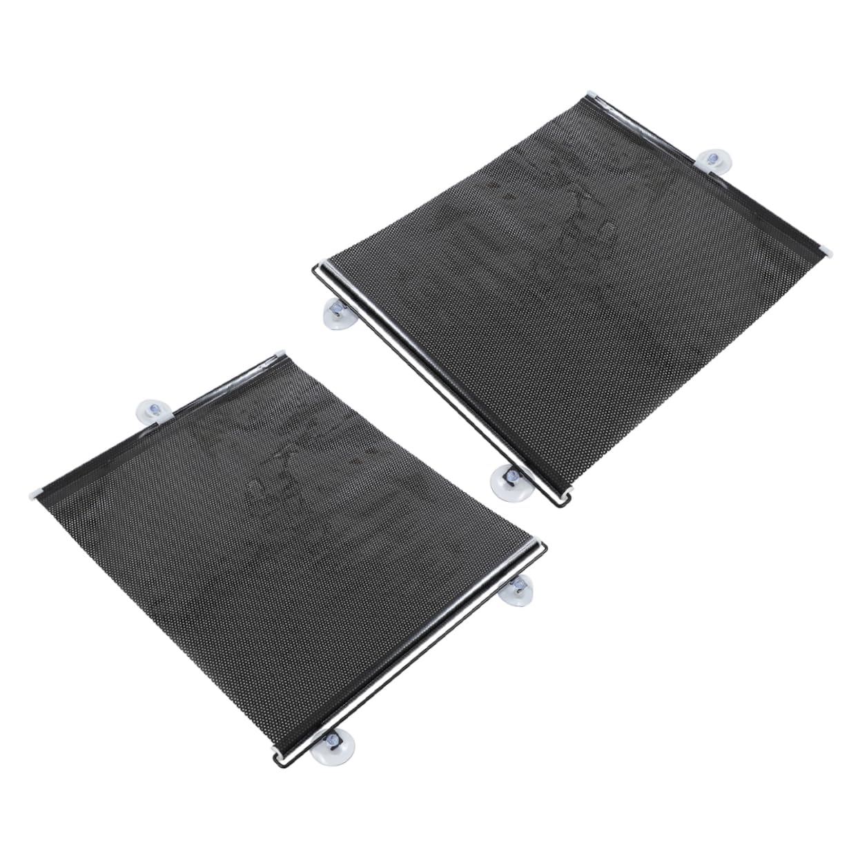 PRETYZOOM Cortinas De Cocina 2piezas Ventosas 50cm x 125cm Cortinas Black Dot y Protección Solar De Hogar Fáciles De Instalar para Balcón y Viajes